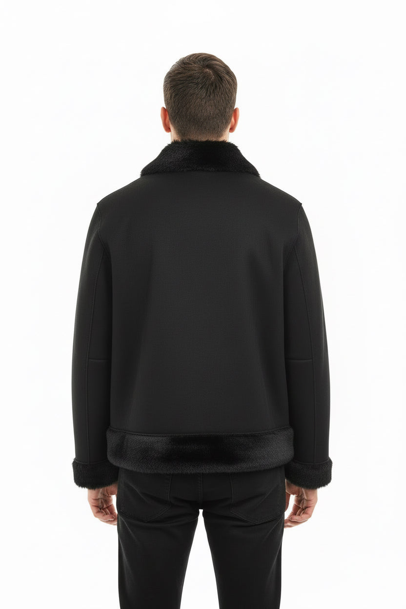 giacca pelliccia reversibile