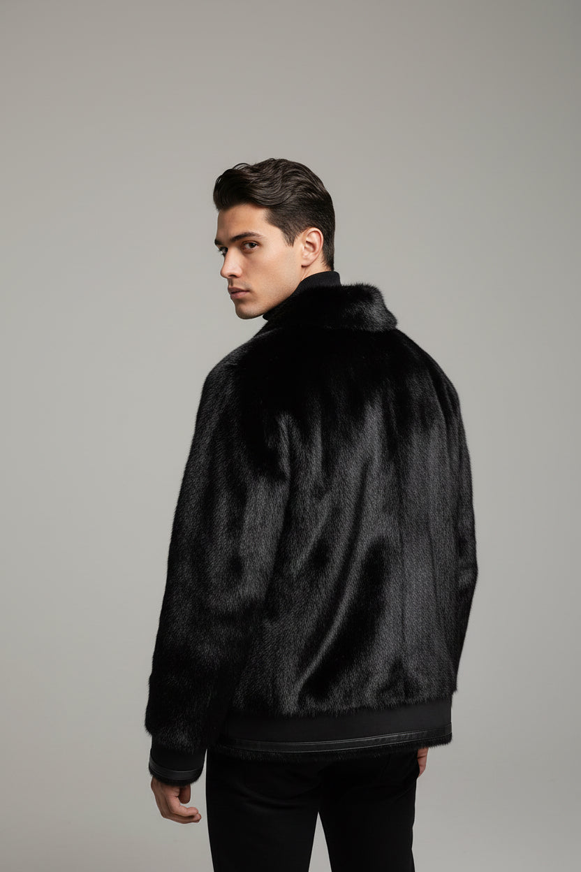 giacca pelliccia reversibile