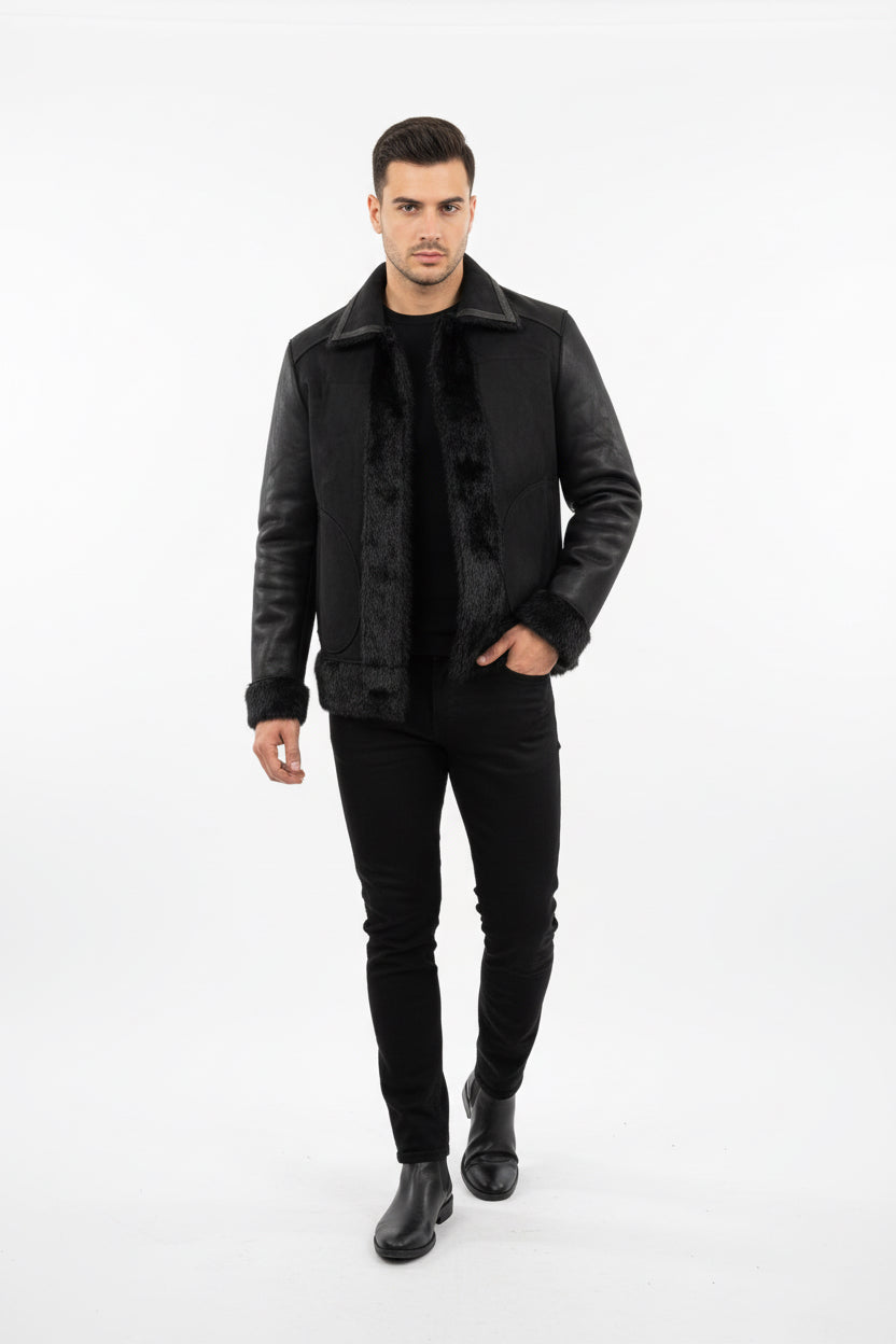 giacca pelliccia reversibile