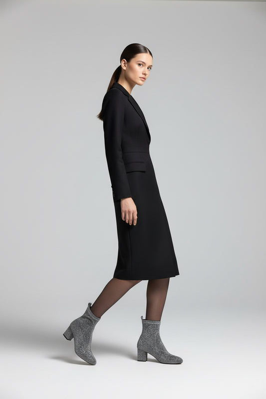 Stivaletto glitter argento