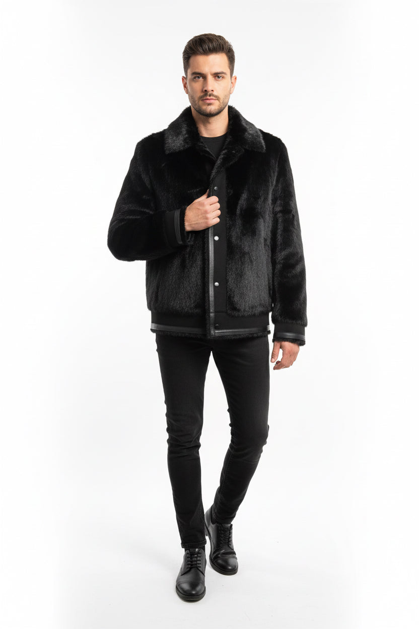 giacca pelliccia reversibile