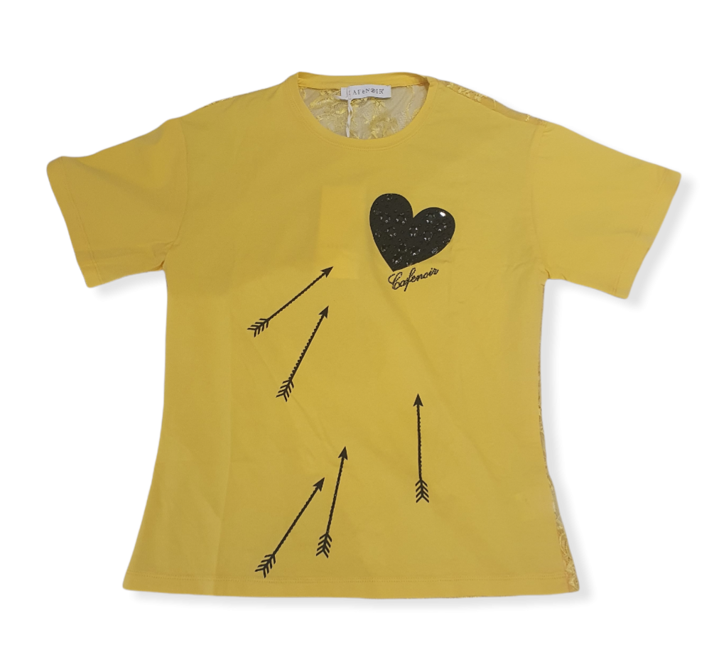 T-shirt Cafe noir GJT920G