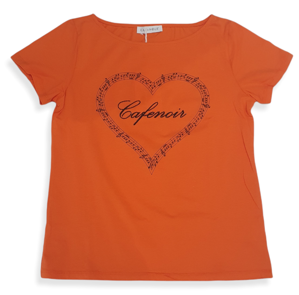 T-shirt Cafe noir GJT913